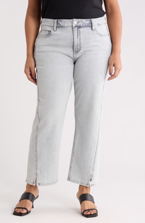 Kennedy High Waist Straight Leg Jeans (Plus)
