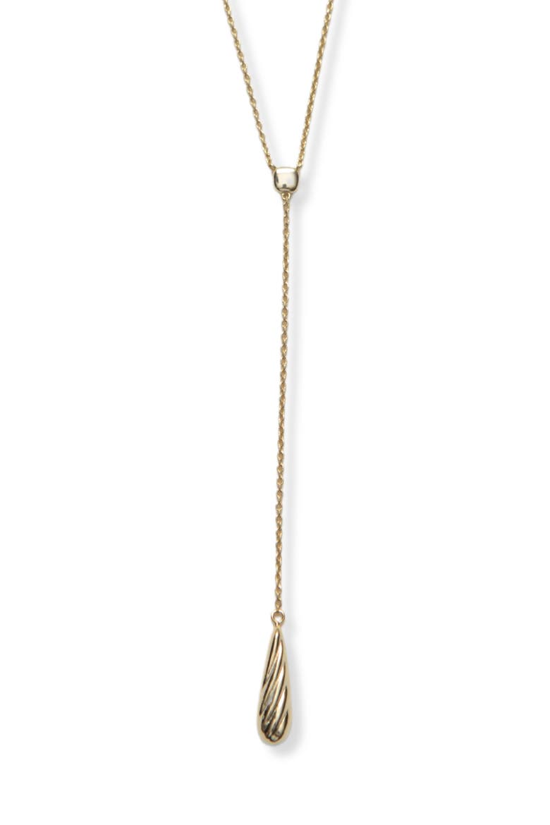 Teardrop Y-Necklace, Main, color, GOLD