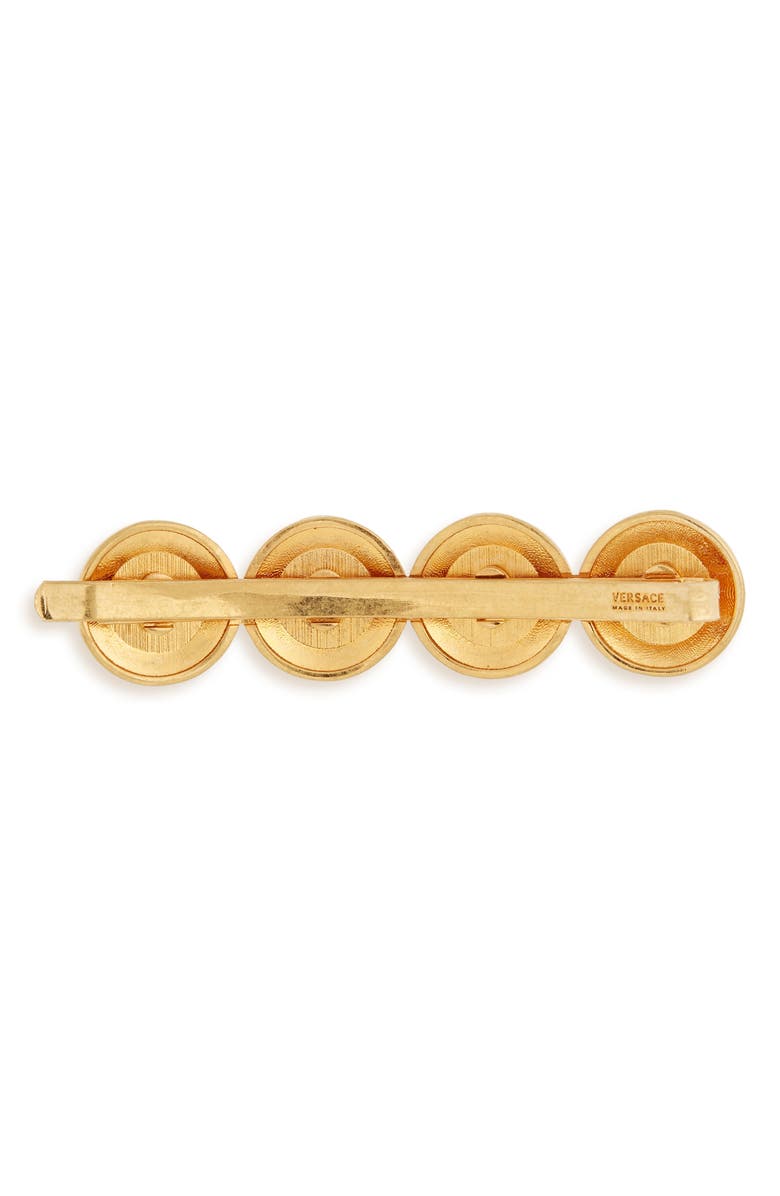 Versace Medusa Hair Clip, Alternate, color,