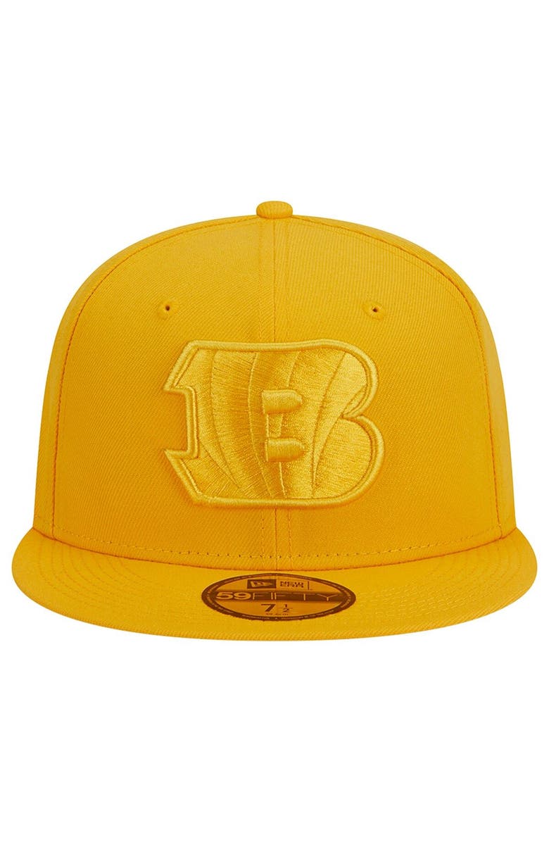 New Era Men's New Era Gold Cincinnati Bengals Color Pack 59FIFTY Fitted Hat, Alternate, color, 