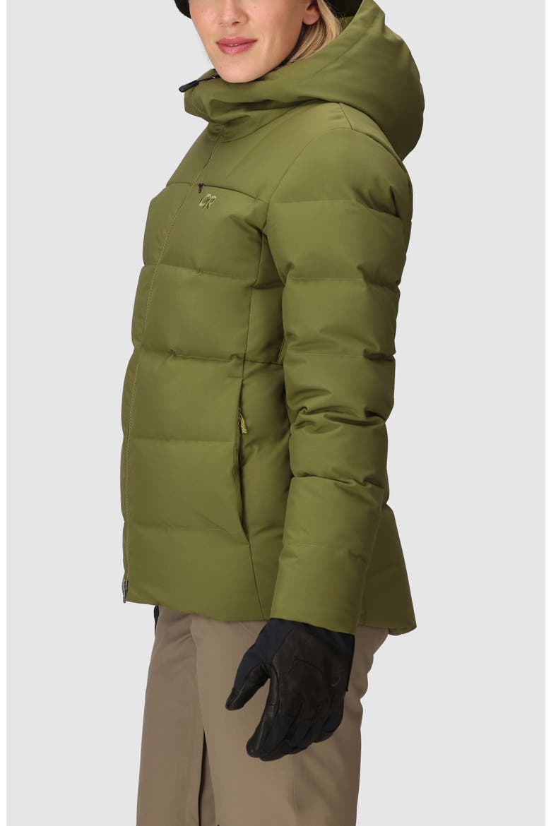 Snowcrew Down Jacket, Alternate, color, WILLOW