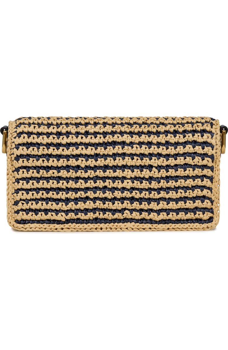 Christian Louboutin Mini Bettina Raffia Clutch, Alternate, color, 3373 Naturel/Last Night