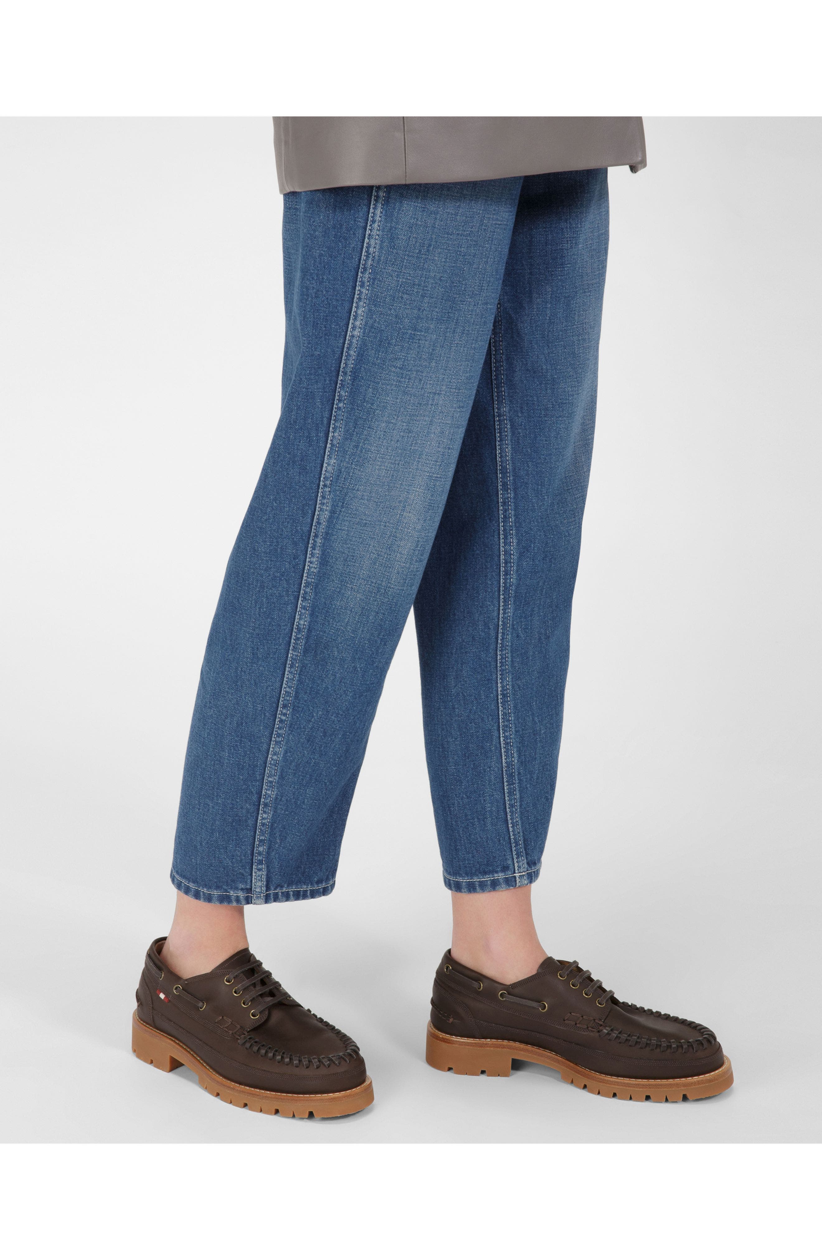 Bally Tristan Leather Moccasin, Alternate, color, Brown