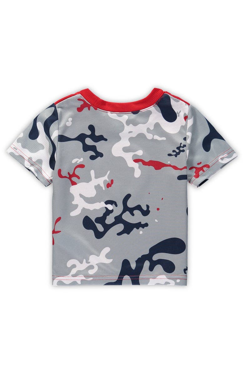 Outerstuff Newborn & Infant Red/Navy Cleveland Guardians Pinch Hitter T-Shirt & Shorts Set, Alternate, color,