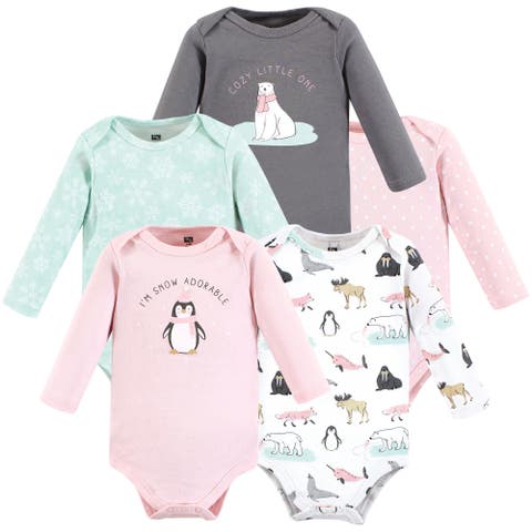Essential Long-Sleeve Cotton Bodysuit Set