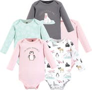 Hudson Baby Essential Long-Sleeve Cotton Bodysuit Set