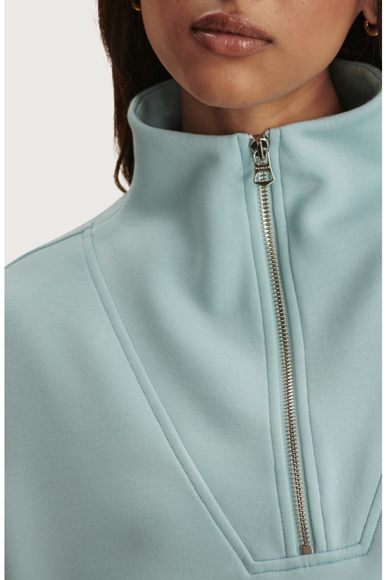 Hawley Half-Zip Sweatshirt, Alternate, color, PORCELAIN BLUE