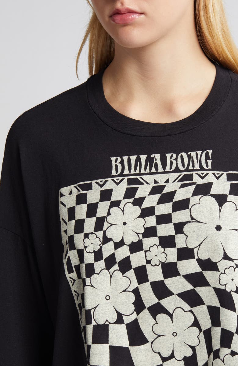 Billabong x Sincerely Jules Beach Boyfriend Crop Graphic T-Shirt, Alternate, color, 