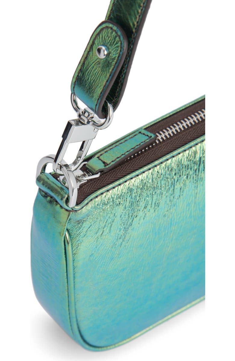 By Far Rachel Metallic Leather Convertible Shoulder Bag, Alternate, color,