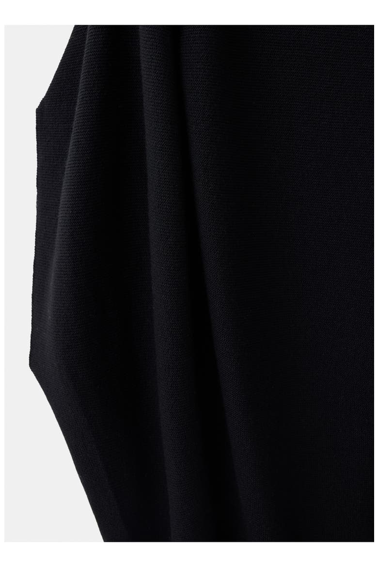 Crewneck Cotton Ribbed Sweater, Alternate, color, BLACK