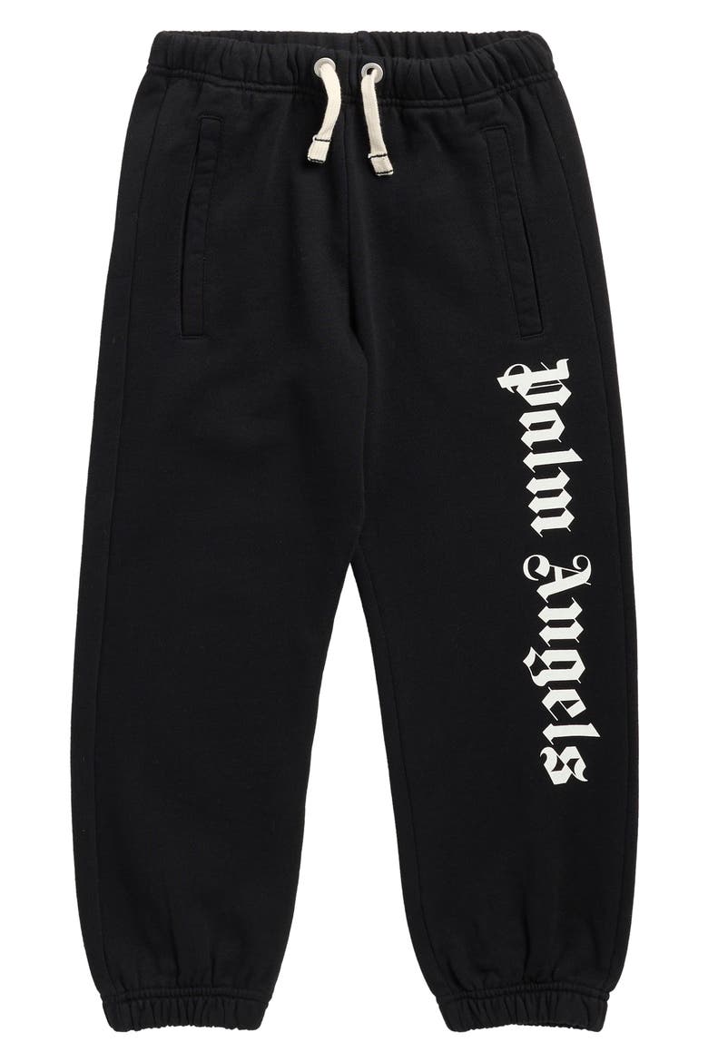 Kids' Classic Overlogo Sweatpants, Main, color, BLACK/ OFF WHITE