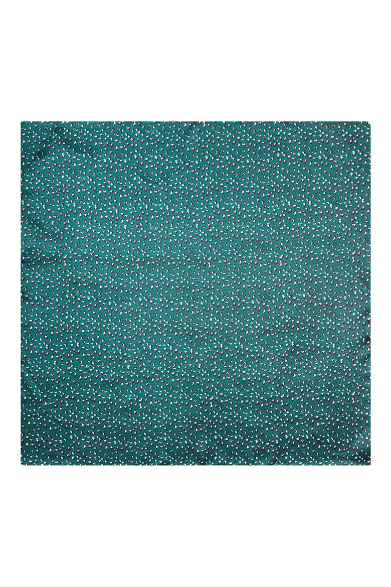 Speckled Silk Scarf, Alternate, color, GREEN