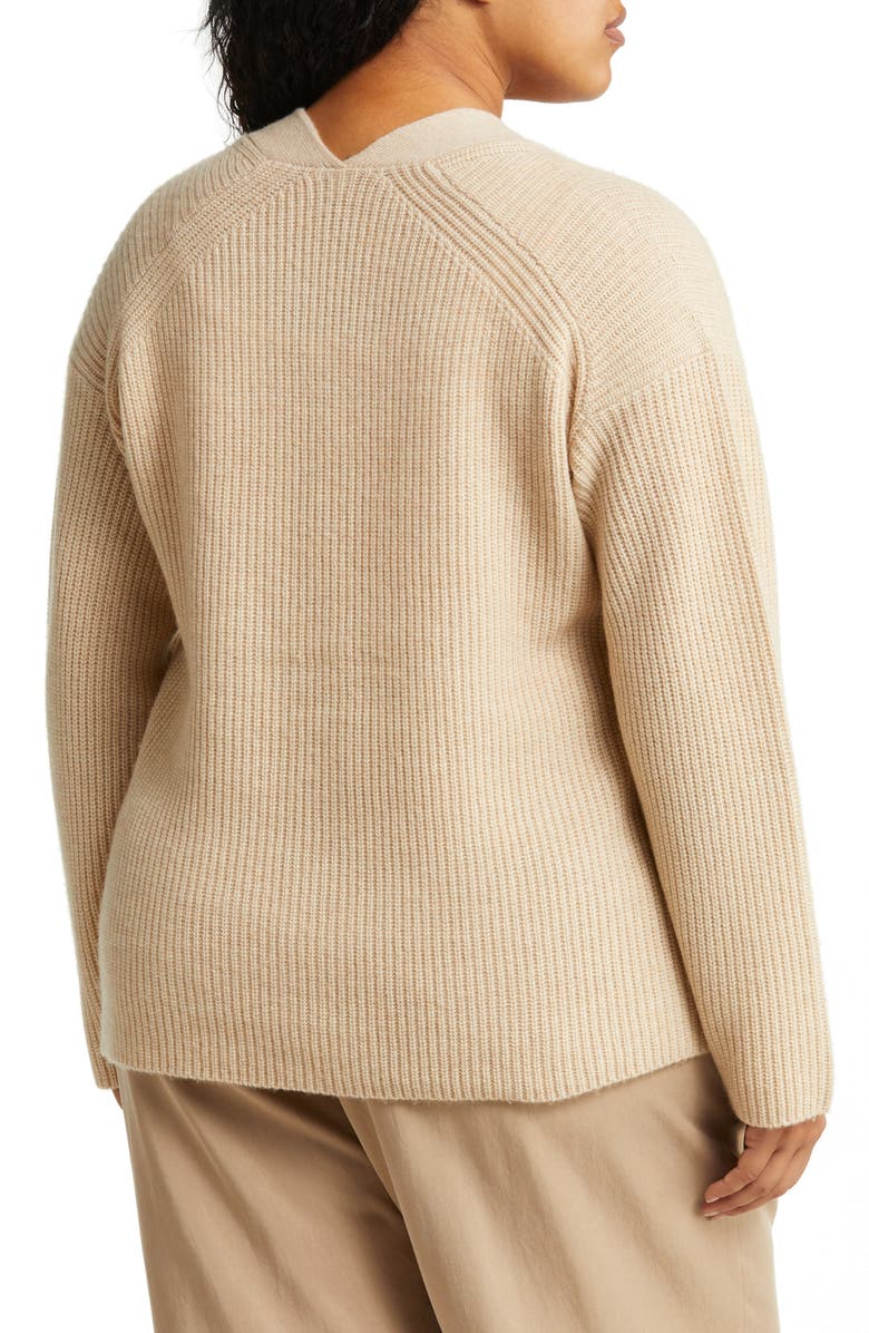 Vince Cashmere & Wool Shaker Rib Cardigan, Alternate, color, 