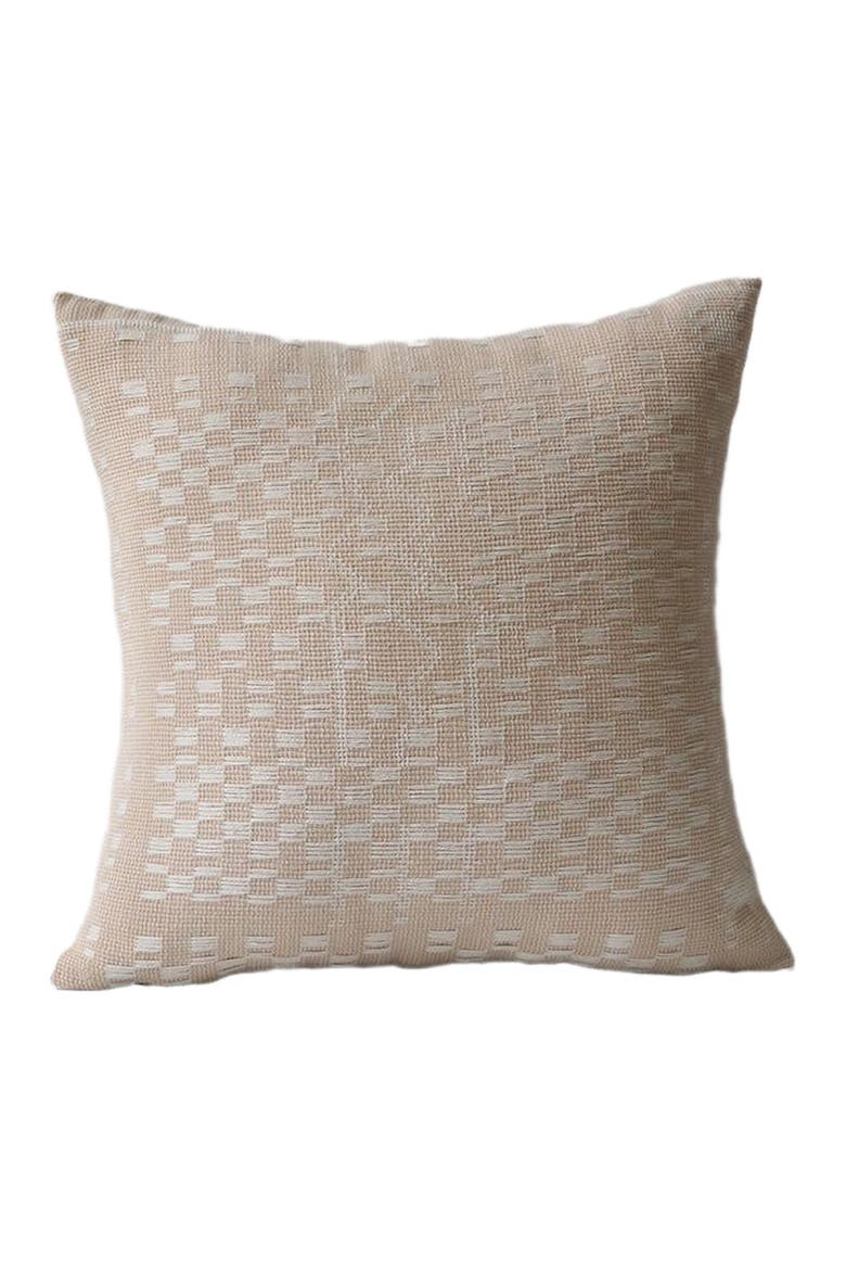 Chinchen Handwoven Pillow - Cover + Insert, Main, color, Beige