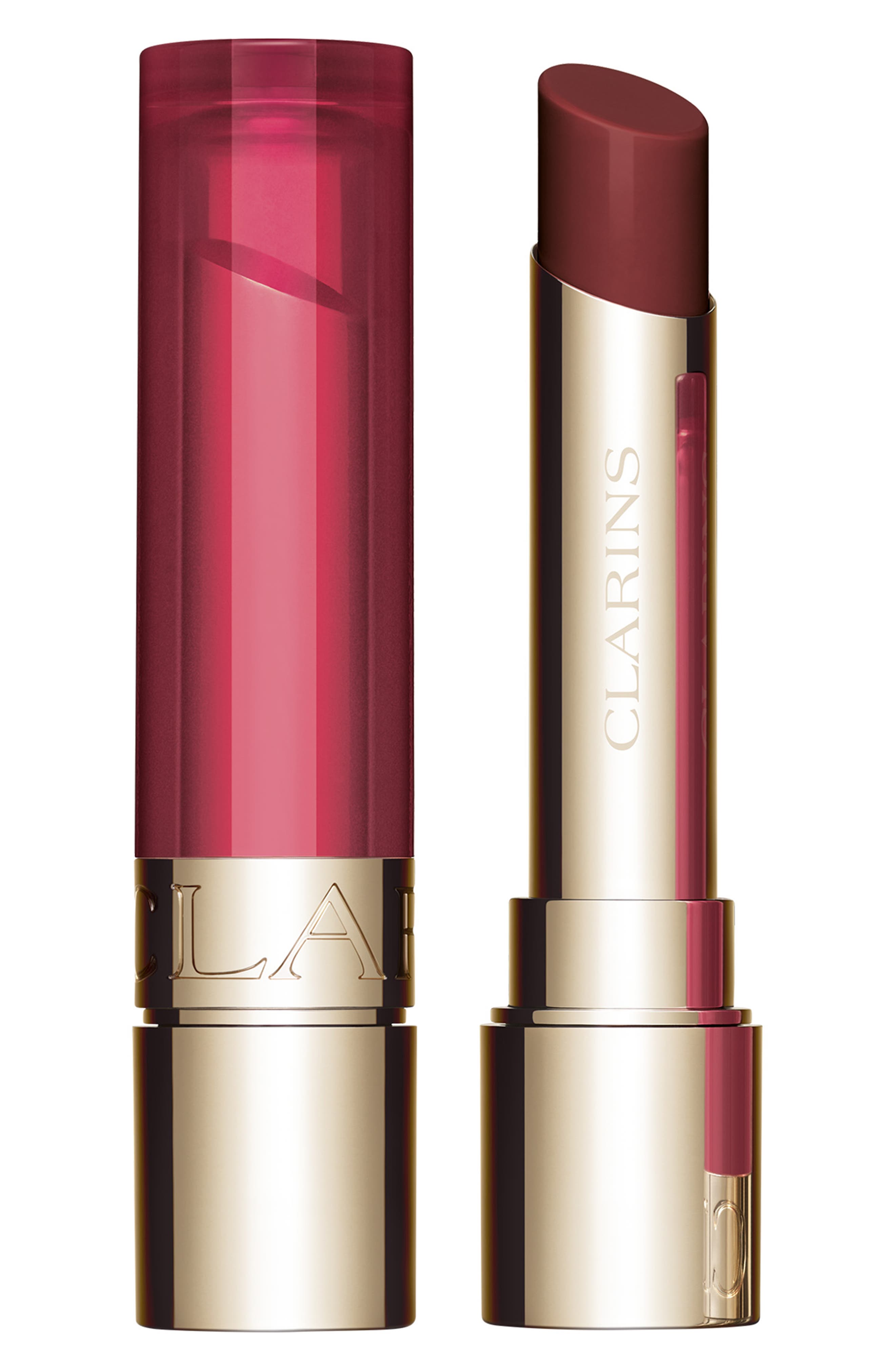 Clarins Hydrating Peptide & Plumping Lip Oil Balm in Fig 