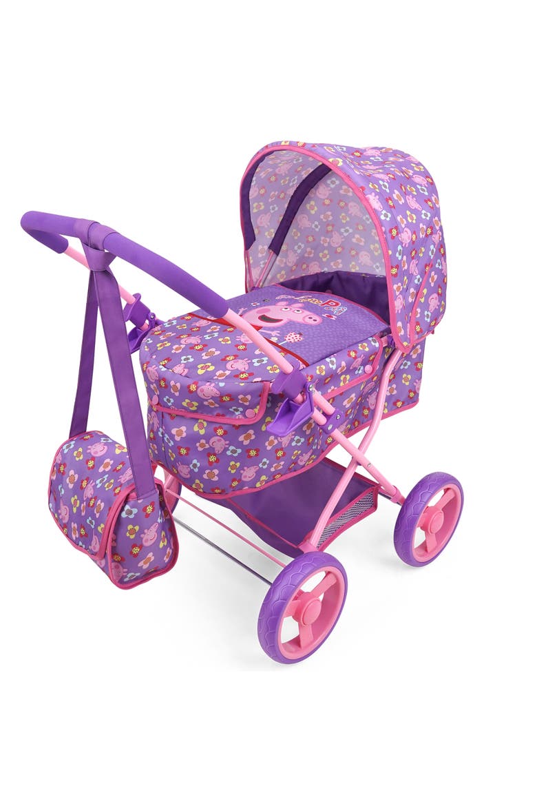Doll Deluxe Pram & Bag, Main, color, Multicolored