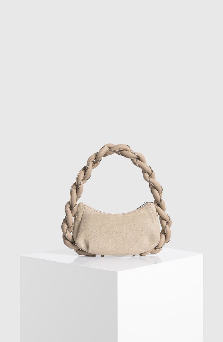 Manière De Voir Somme Leather Handbag, Alternate, color, Beige