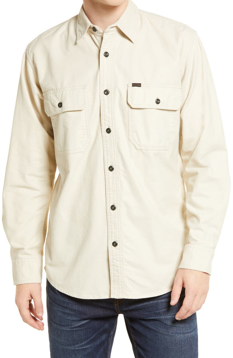Filson Field Flannel Button-Up Shirt, Main, color, 