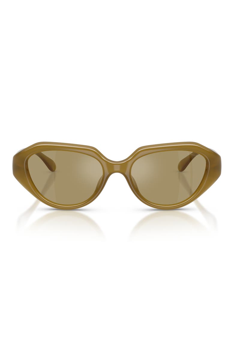 52mm Irregular Sunglasses, Main, color, MILKY WASABI / GREEN FLASH