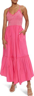 Ramy Brook Lucia Ruffle Hem Maxi Sundress