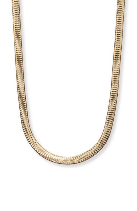 Reverse Herringbone Chain Necklace