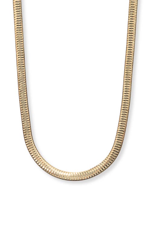 Argento Vivo Sterling Silver Reverse Herringbone Chain Necklace