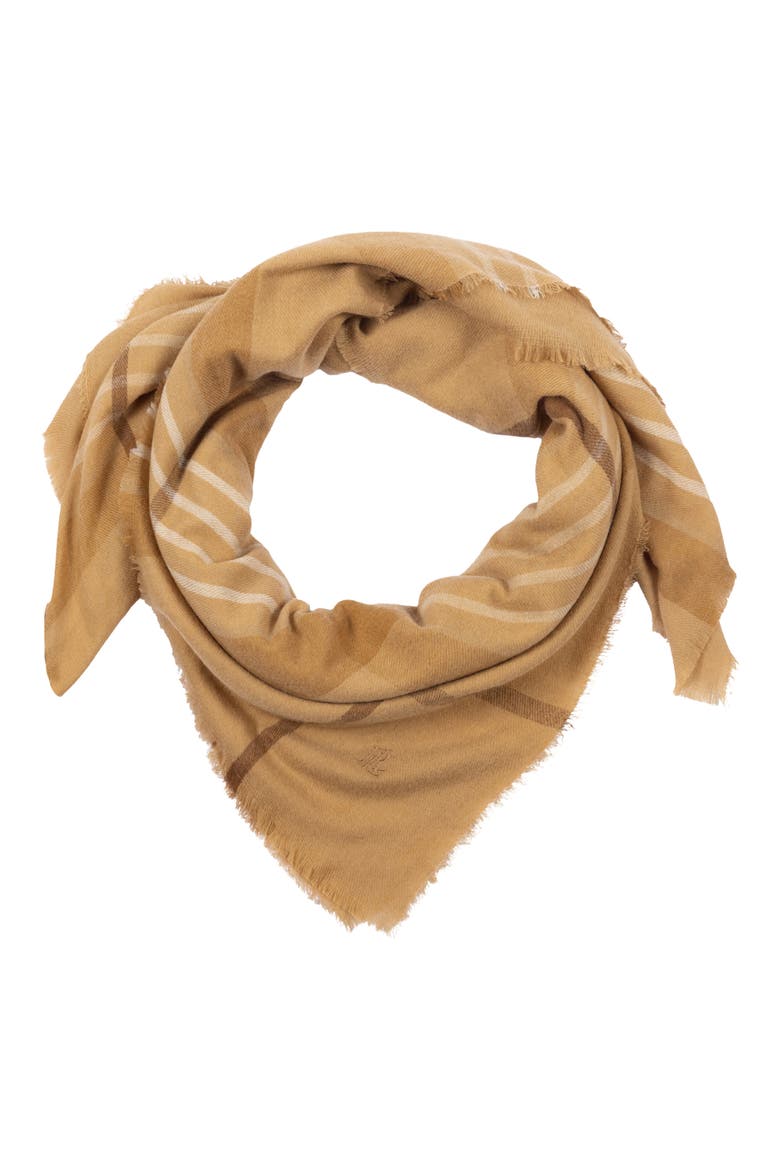 Wool Blend Square Scarf, Main, color, CAMEL MULTI