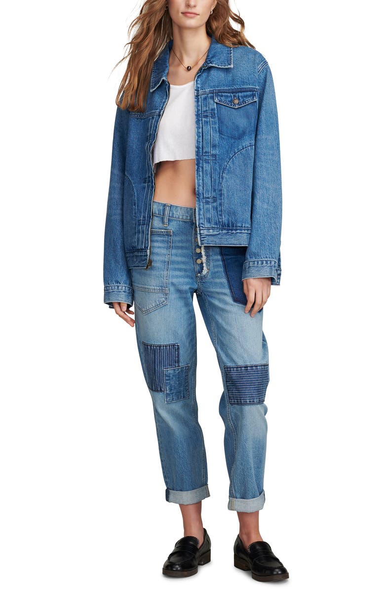 Lucky Brand Mid Rise Boyfriend Jeans, Alternate, color,