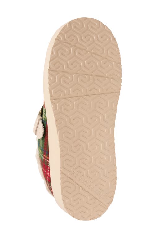 Revitalign Gift Plaid Faux Shearling Lined Slipper In Metallic