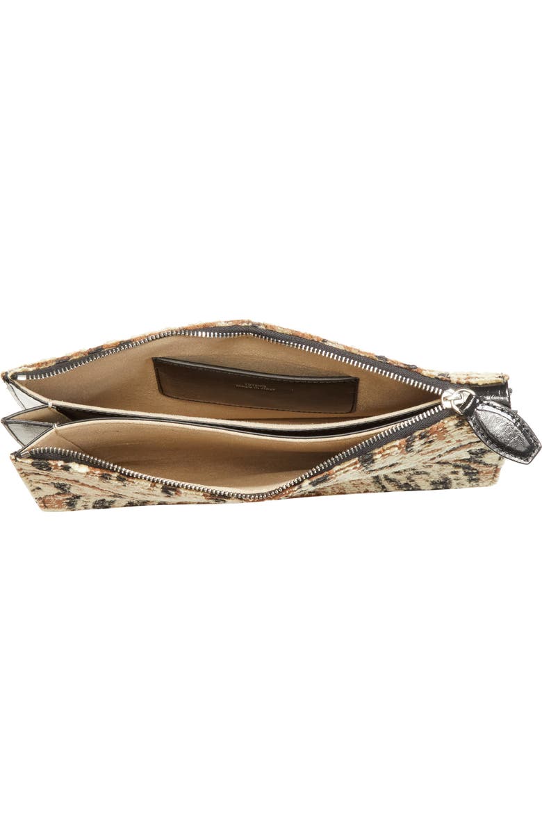 TOTEME Threefold Paisley Clutch, Alternate, color, Rye/ Black