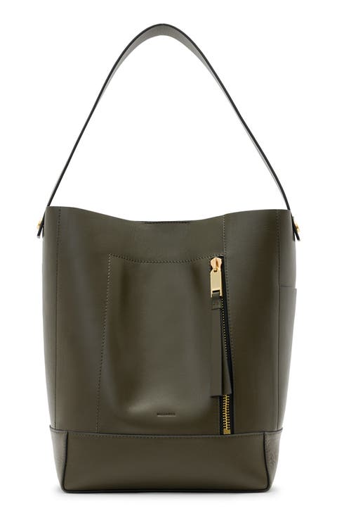 Alba Leather Hobo Bag