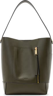 AllSaints Alba Leather Hobo Bag