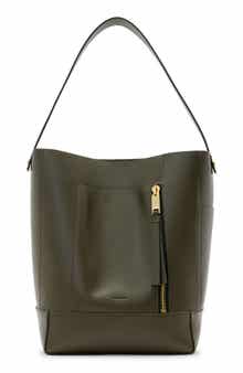 AllSaints Alba Leather Hobo Bag