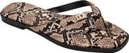 bebe Python Embossed Thong Sandal