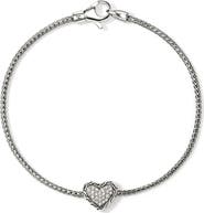 John Hardy Essentials Heart Pavé Bracelet