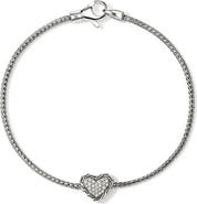 John Hardy Essentials Heart Pavé Bracelet