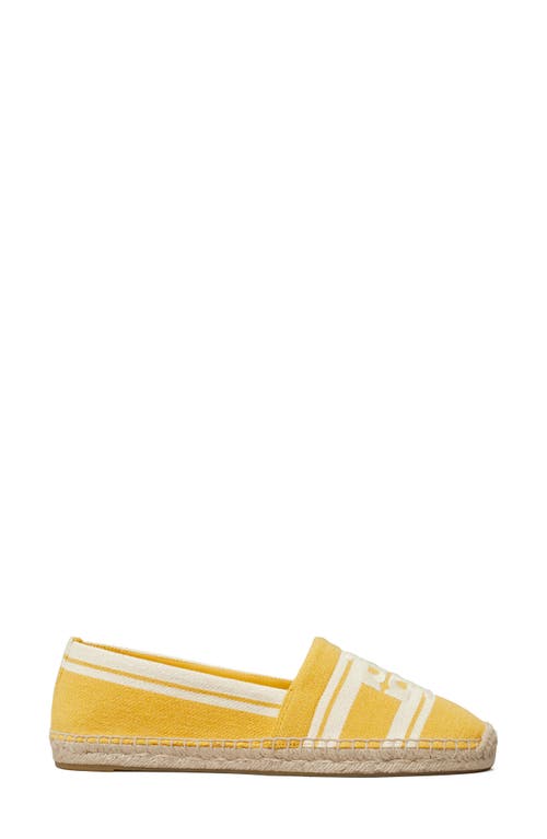 Tory Burch Double T Jacquard Espadrille In Yellow