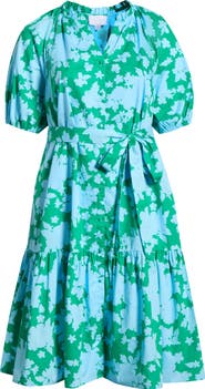 SUGARLIPS Riona Floral Wynette Tiered Midi Dress