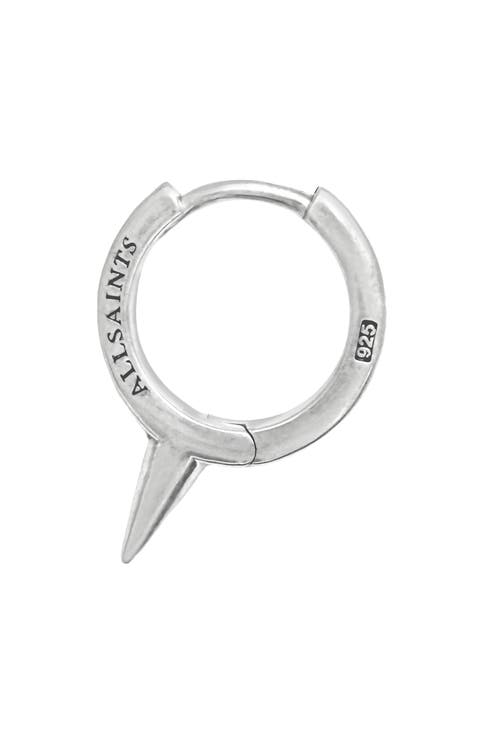 Men's Spike Huggie Hoop Earring