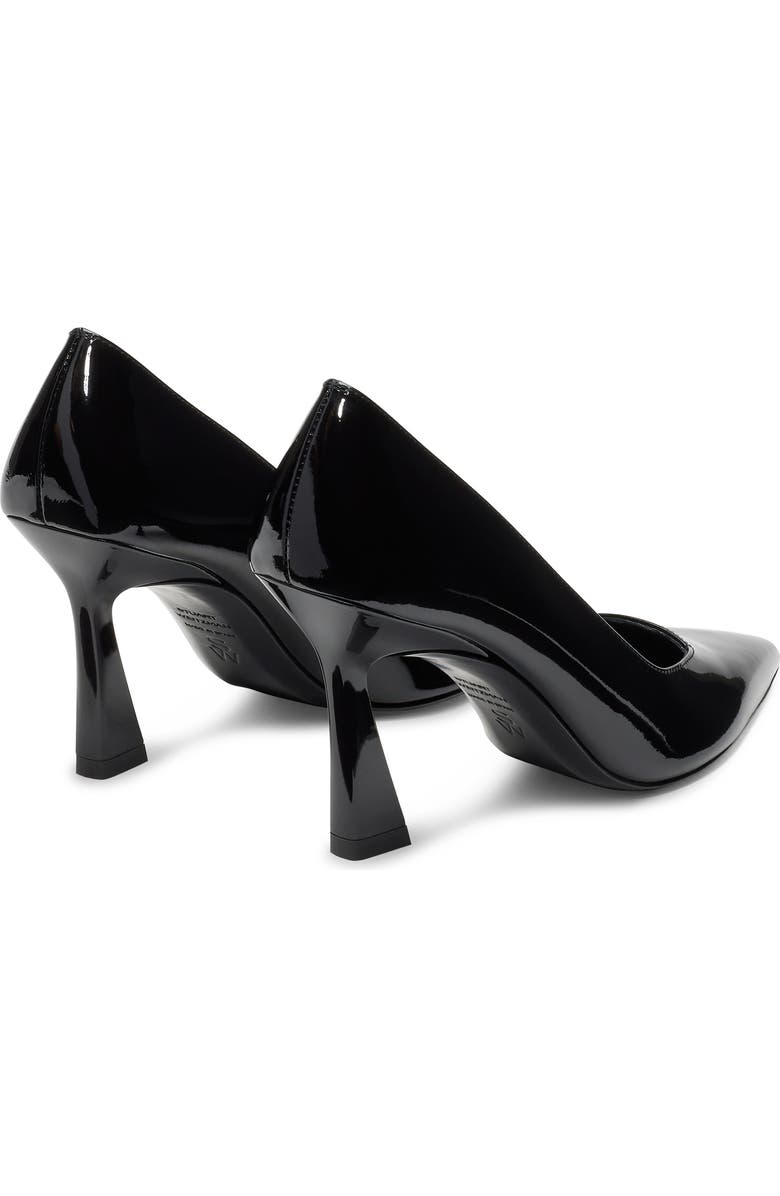 Stuart Weitzman Vinnie 85 Patent Leather Pointed Toe Pump, Alternate, color, Black