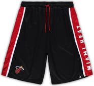 FANATICS Men's Fanatics Branded Black Miami Heat Big & Tall Referee Iconic Mesh Shorts
