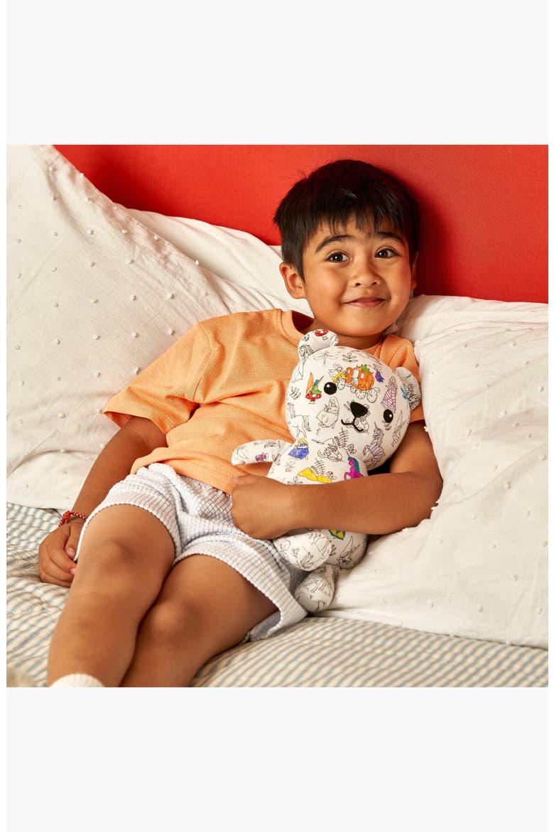 Artie Bear Color-in Teddy Bear, Alternate, color, White