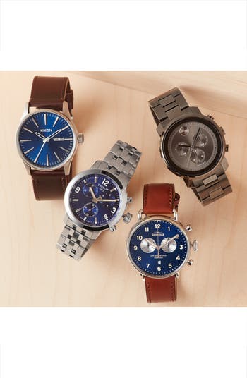 The Sentry Leather Strap Watch, 42mm