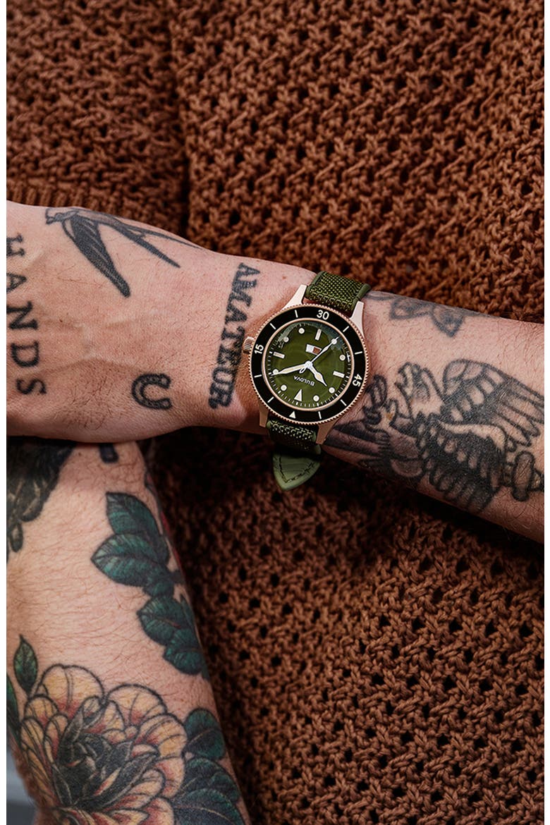 Archive Series MIL-SHIPS Bronze NATO Strap Watch, 41mm, Alternate, color, BRONZE-TONE