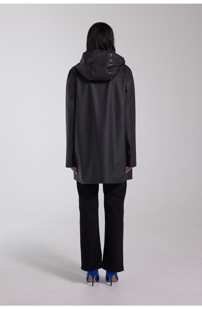 Stutterheim Stockholm Lightweight Raincoat, Alternate, color, Black