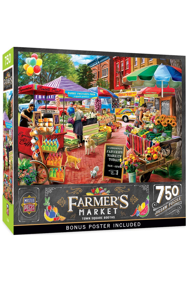 Town Square Booths 750 Piece Puzzle, Main, color, Multicolor