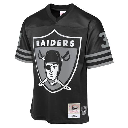 Mitchell & Ness Youth Bo Jackson Black Las Vegas Raiders 1988 Throwback Fashion Jersey In Black