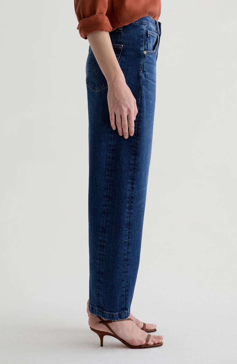 AG Hattie High Waist Ankle Barrel Jeans, Alternate, color,