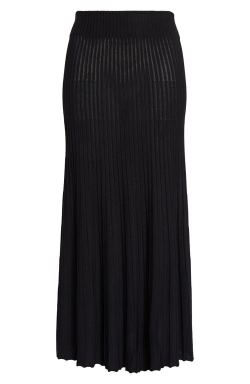 Fforme Bruce Pintuck Geometric Lace Skirt In Black