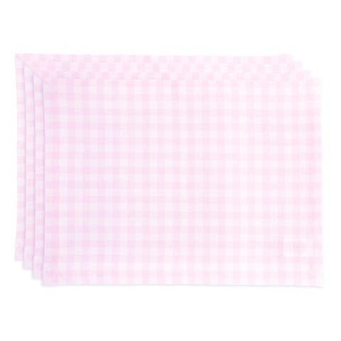Linen Placemats - Gingham Check, 14" x 19"